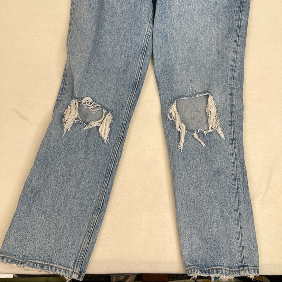 Abercrombie & Fitch 90s Straight Ultra High Rise Jeans Size 30 - Picture 4 of 14